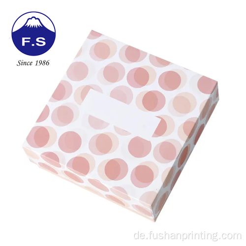 Eleganter rosa Farbdeckel und unterer Geschenkbox